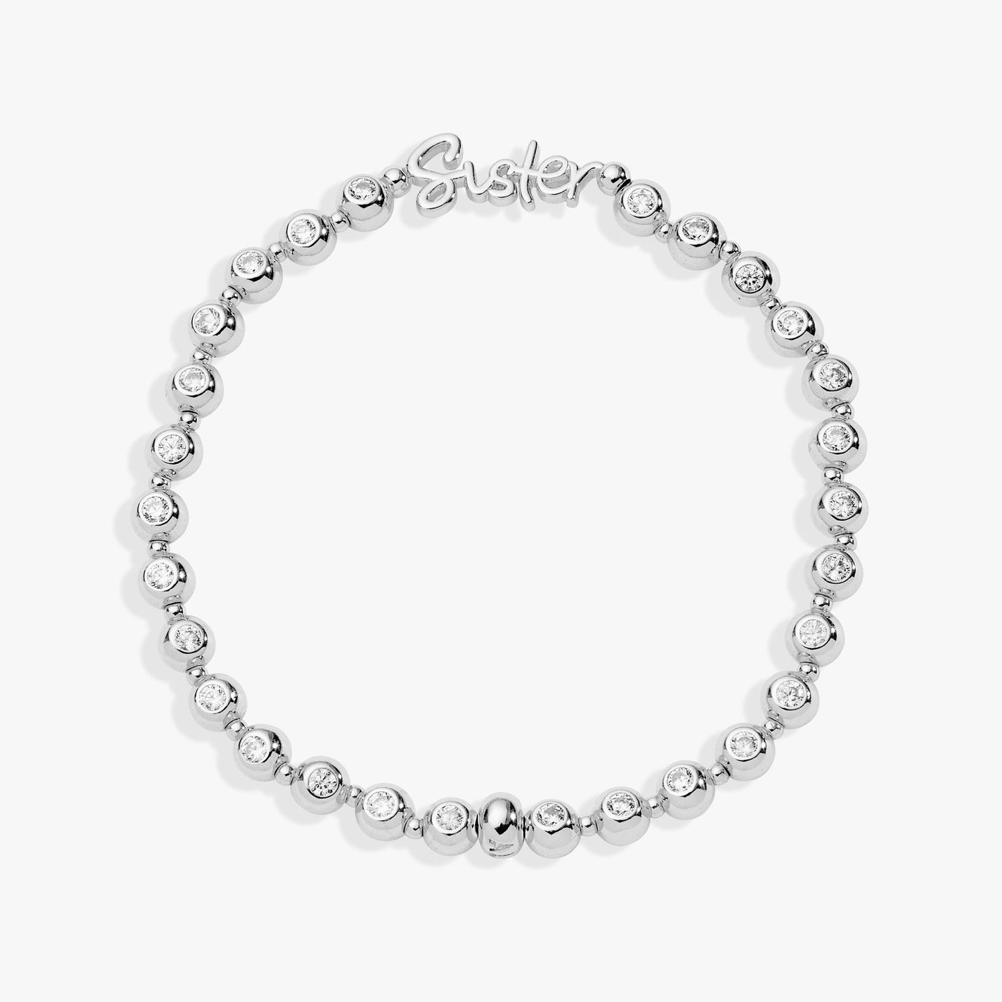 Sister Elongated Crystal Stretch Bracelet ALEX AND ANI