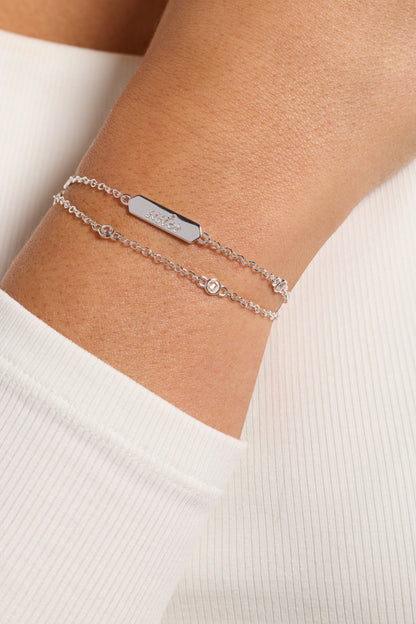 Sister Infinity Chain Double Strand Bracelet ALEX AND ANI