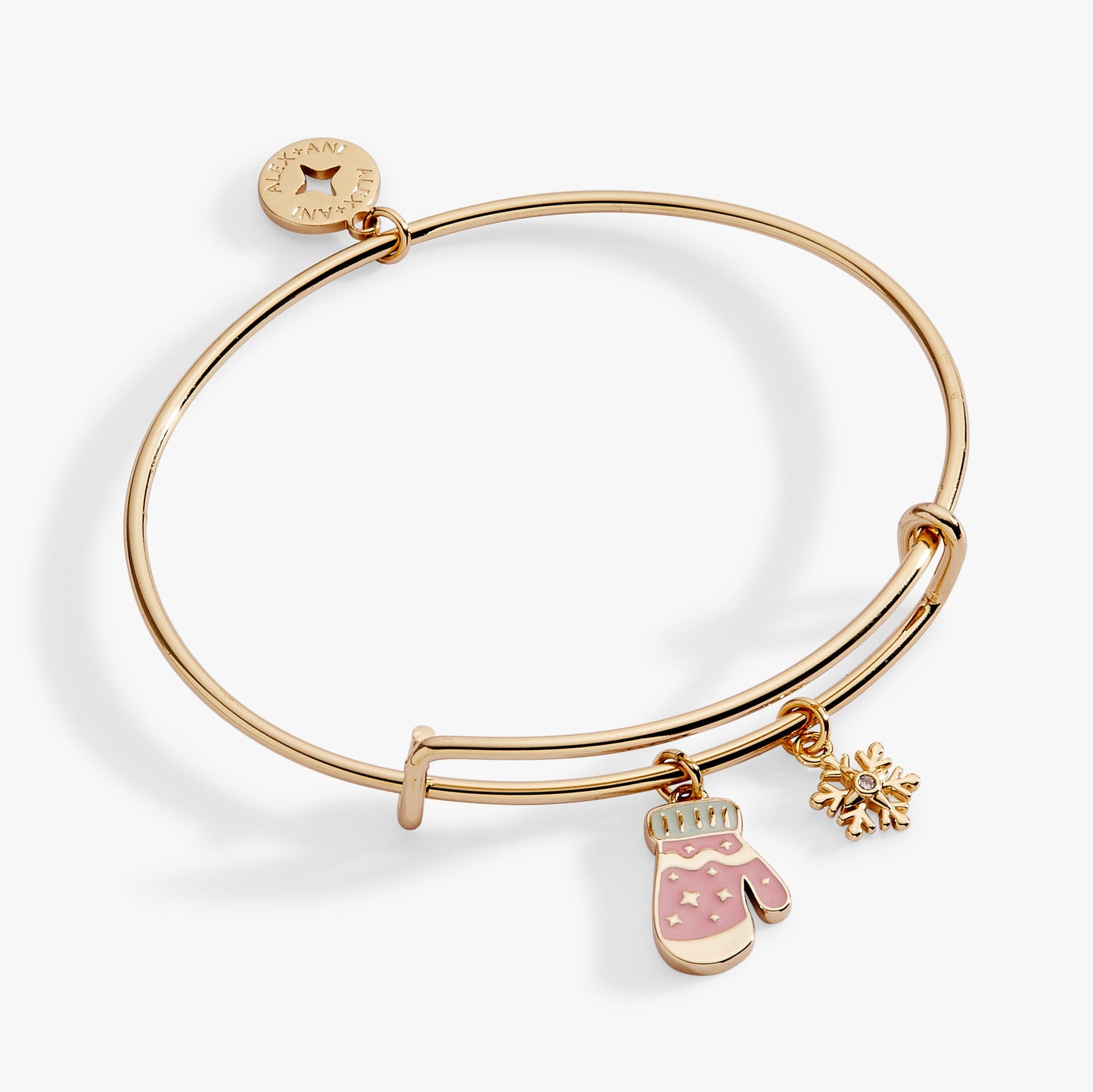 Winter Wonderland Mitten and Snowflake Charm Bangle ALEX AND ANI