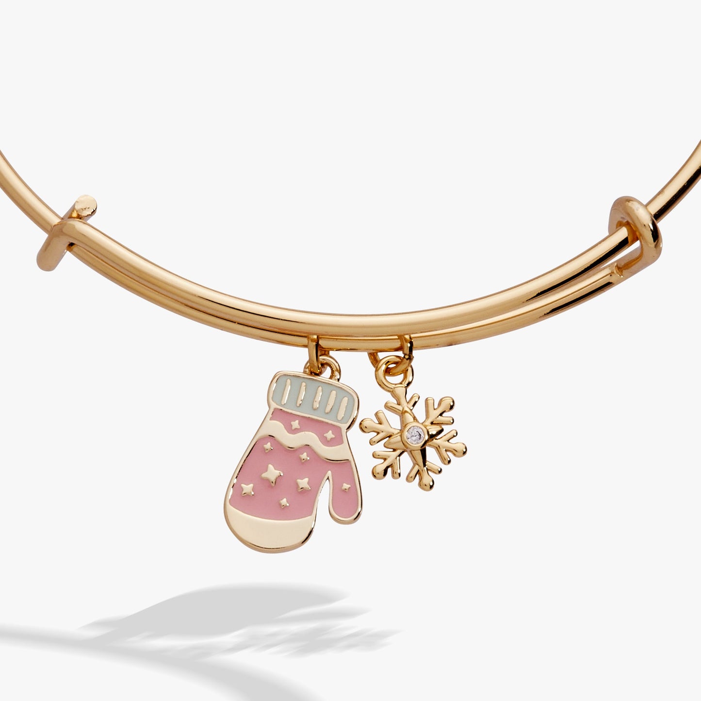 Winter Wonderland Mitten and Snowflake Charm Bangle ALEX AND ANI