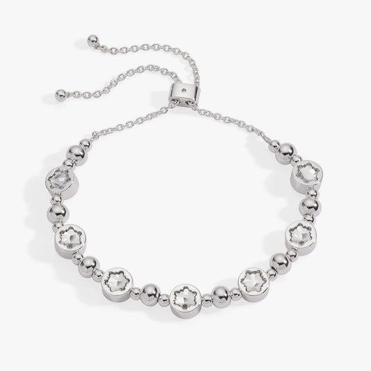 Crystal Snowflake Beaded Bolo Bracelet ALEX AND ANI