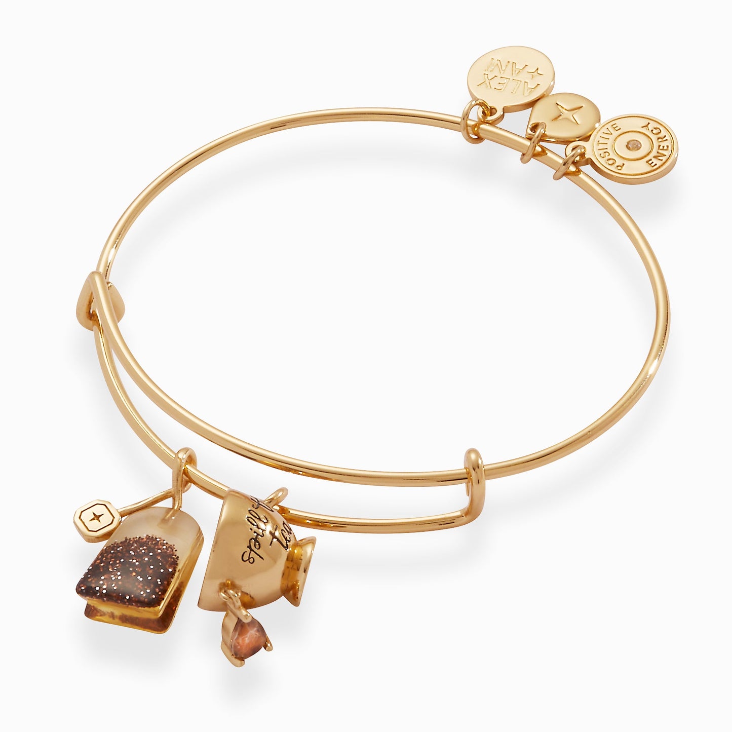 'Spill the Tea' Cup & Tea Bag Charm Bangle ALEX AND ANI