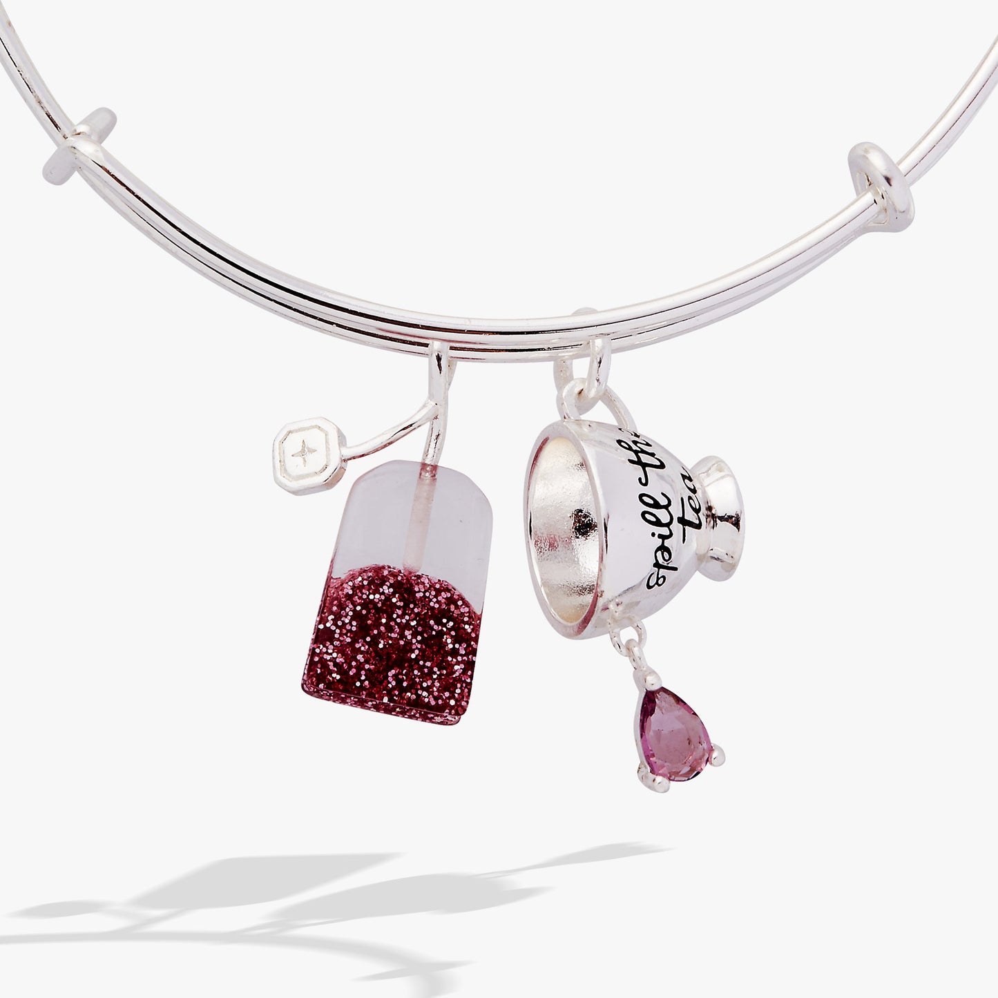 'Spill the Tea' Cup & Tea Bag Charm Bangle ALEX AND ANI