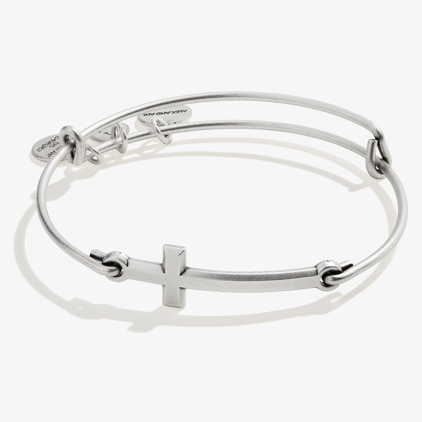 Spiritual Armor Cross Inline Charm Bangle ALEX AND ANI