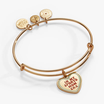 'In My Sports Mom Era' Heart' Charm Bangle ALEX AND ANI