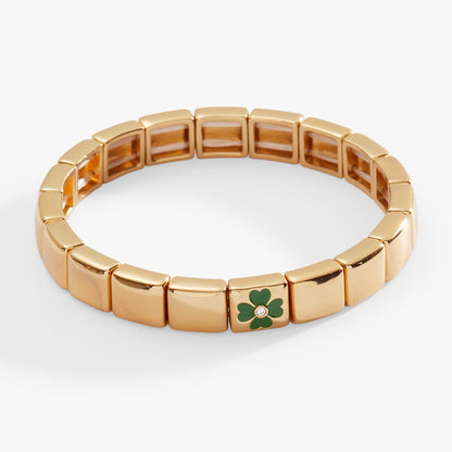 Lucky Four-Leaf Clover Stretch Bracelet ALEX AND ANI