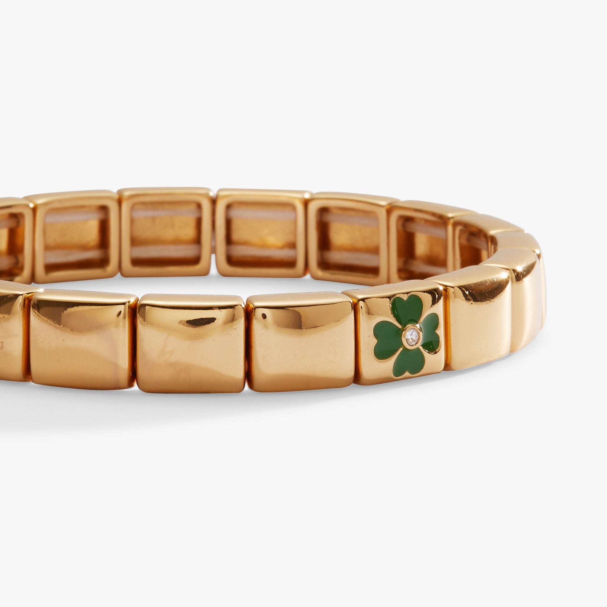 Lucky Four-Leaf Clover Stretch Bracelet ALEX AND ANI