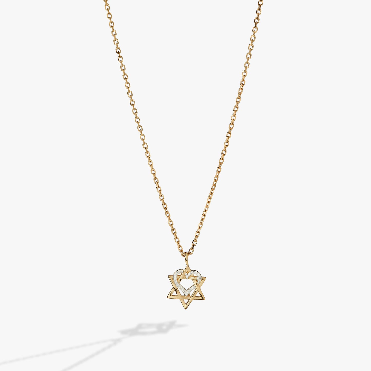 Star of David Heart Necklace, 14kt Gold Plated ALEX AND ANI