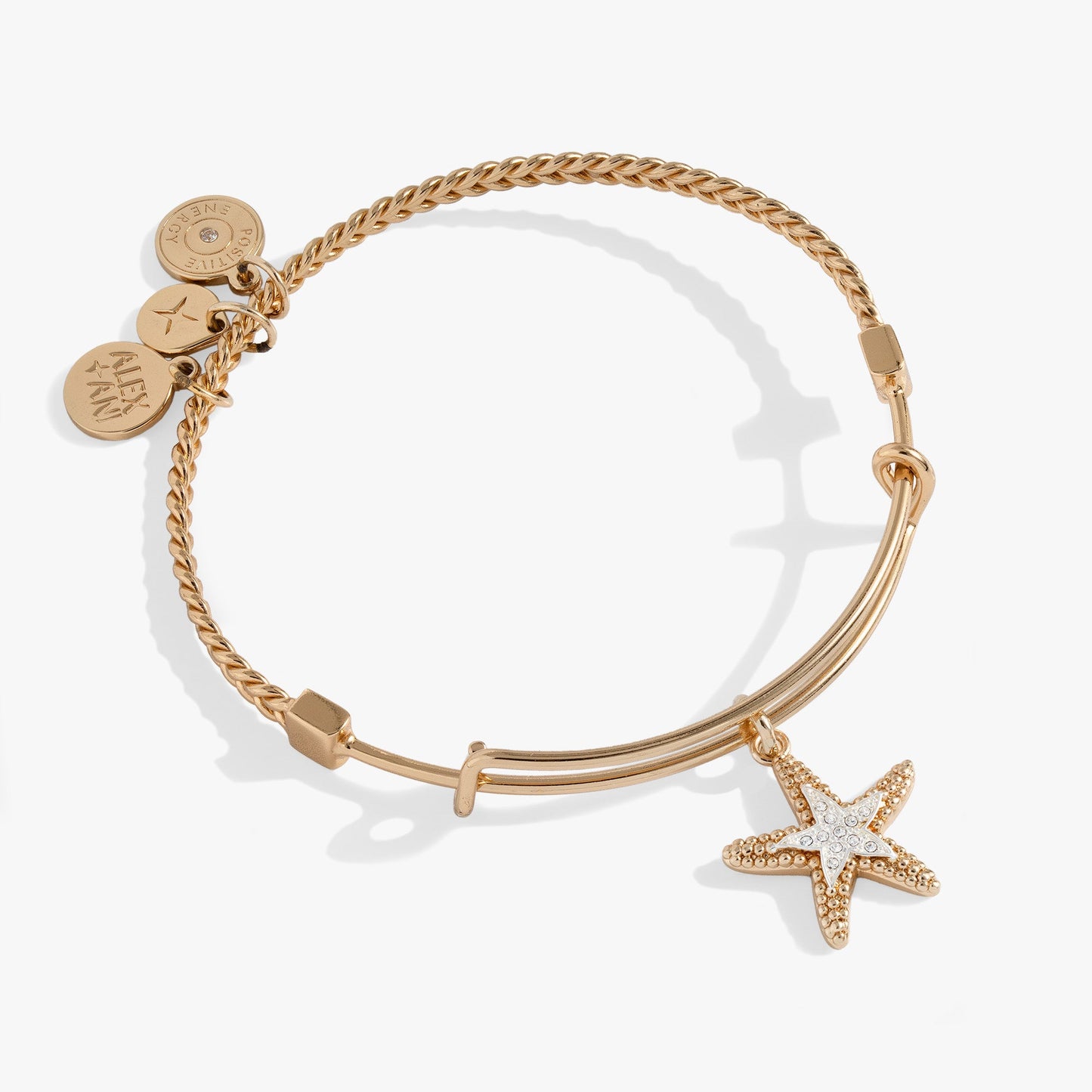 Textured Starfish Charm Bangle ALEX AND ANI