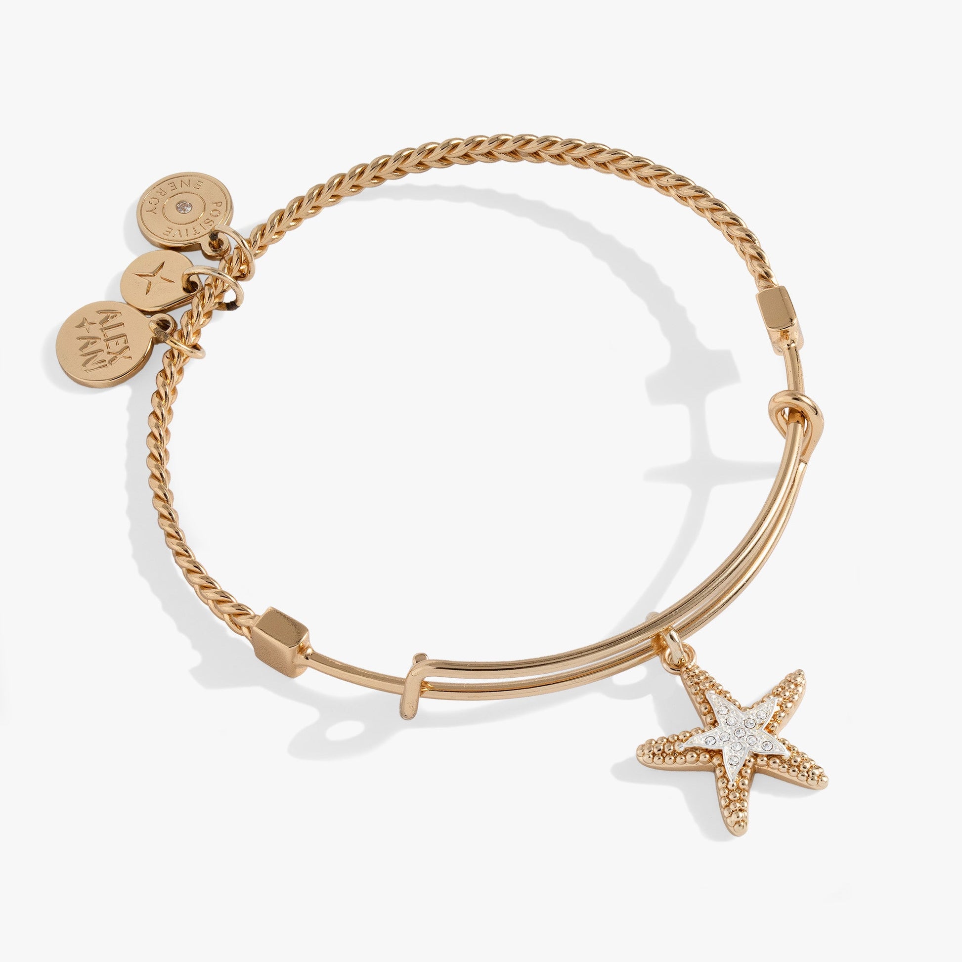 Textured Starfish Charm Bangle ALEX AND ANI