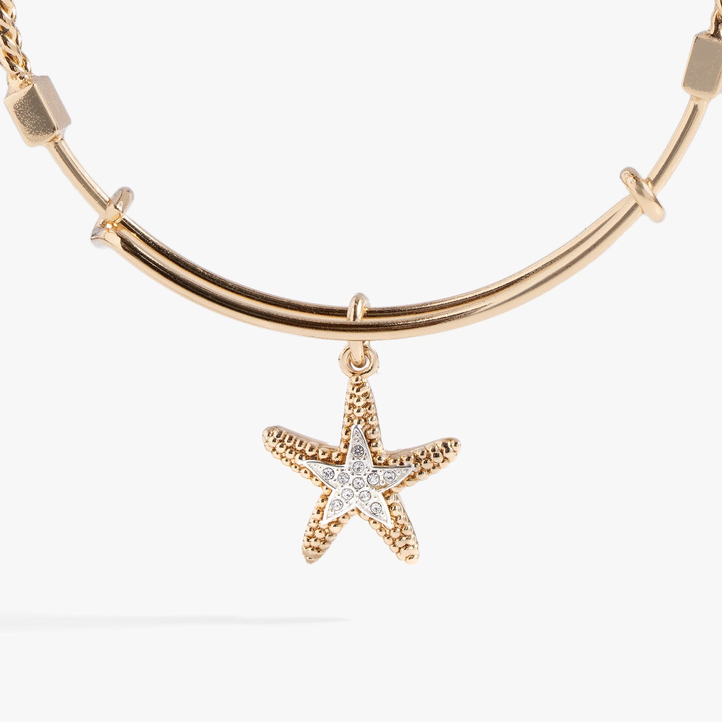 Textured Starfish Charm Bangle ALEX AND ANI