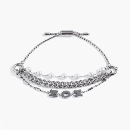 Mom Pearl Stranded™ Bracelet Set ALEX AND ANI