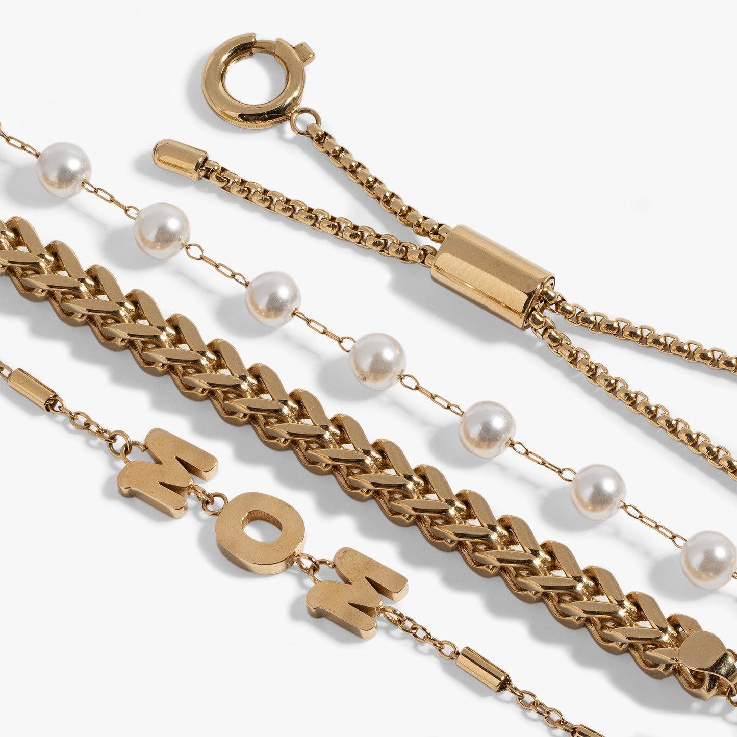 Mom Pearl Stranded™ Bracelet Set ALEX AND ANI