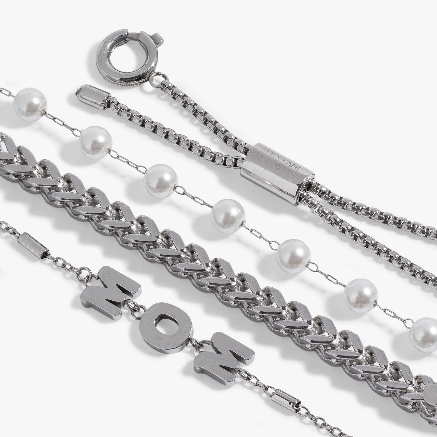 Mom Pearl Stranded™ Bracelet Set ALEX AND ANI