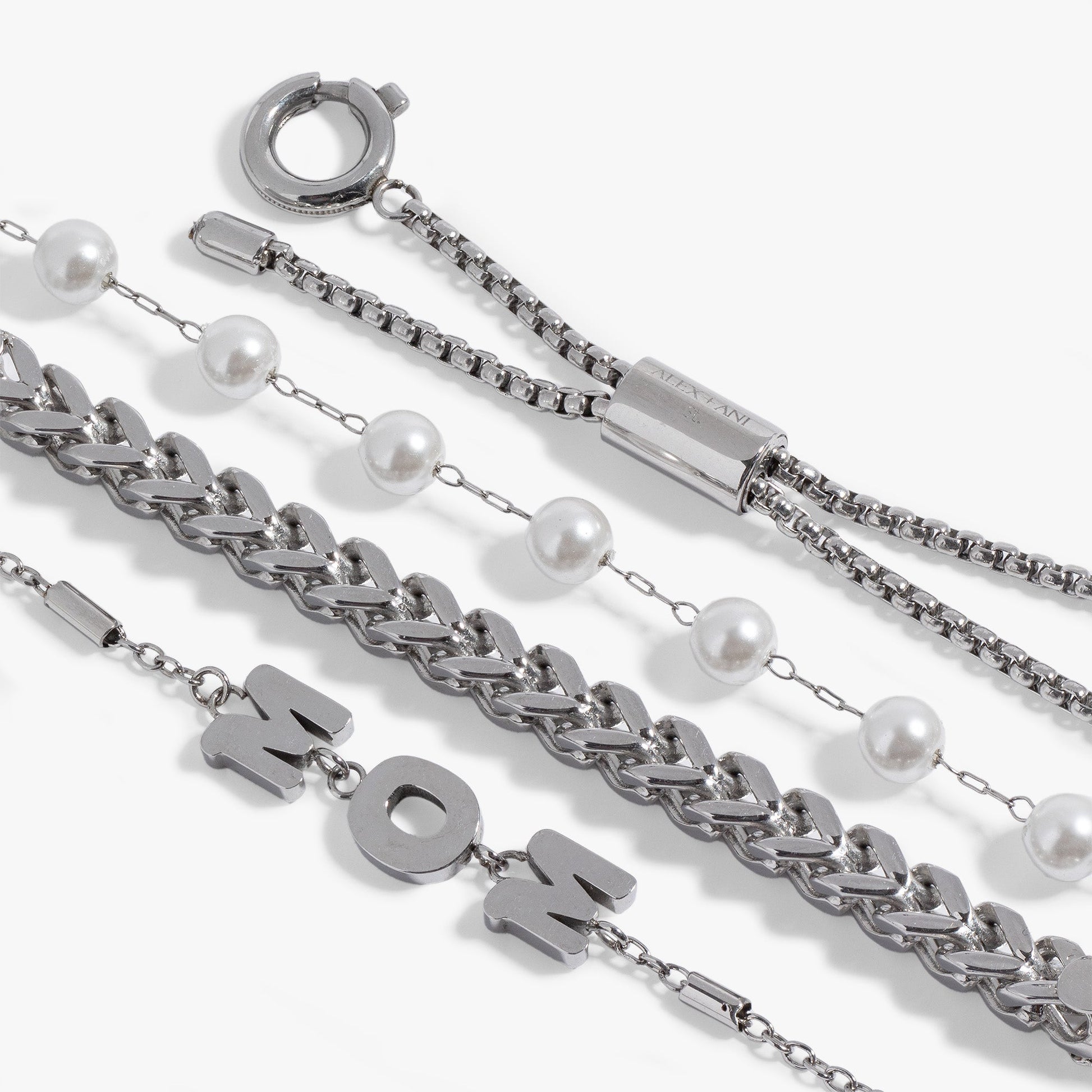 Mom Pearl Stranded™ Bracelet Set ALEX AND ANI