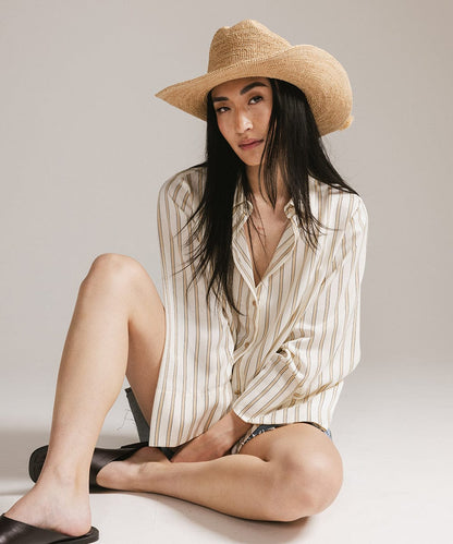 Ames Packable Straw Cowboy Hat GIGI PIP