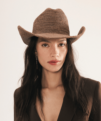 Ames Packable Straw Cowboy Hat GIGI PIP