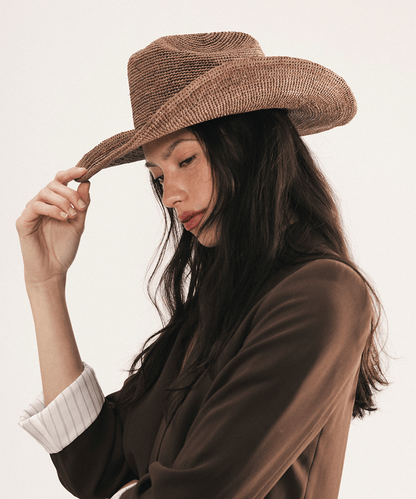 Ames Packable Straw Cowboy Hat GIGI PIP
