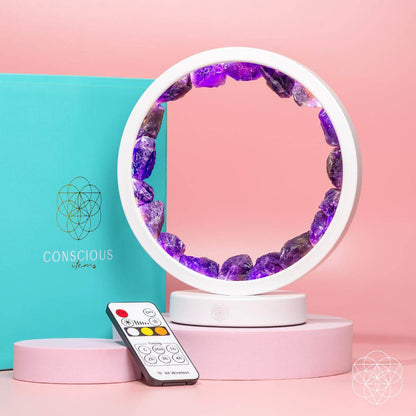Stress Less, Sleep More – Amethyst Healing Lamp Conscious Items