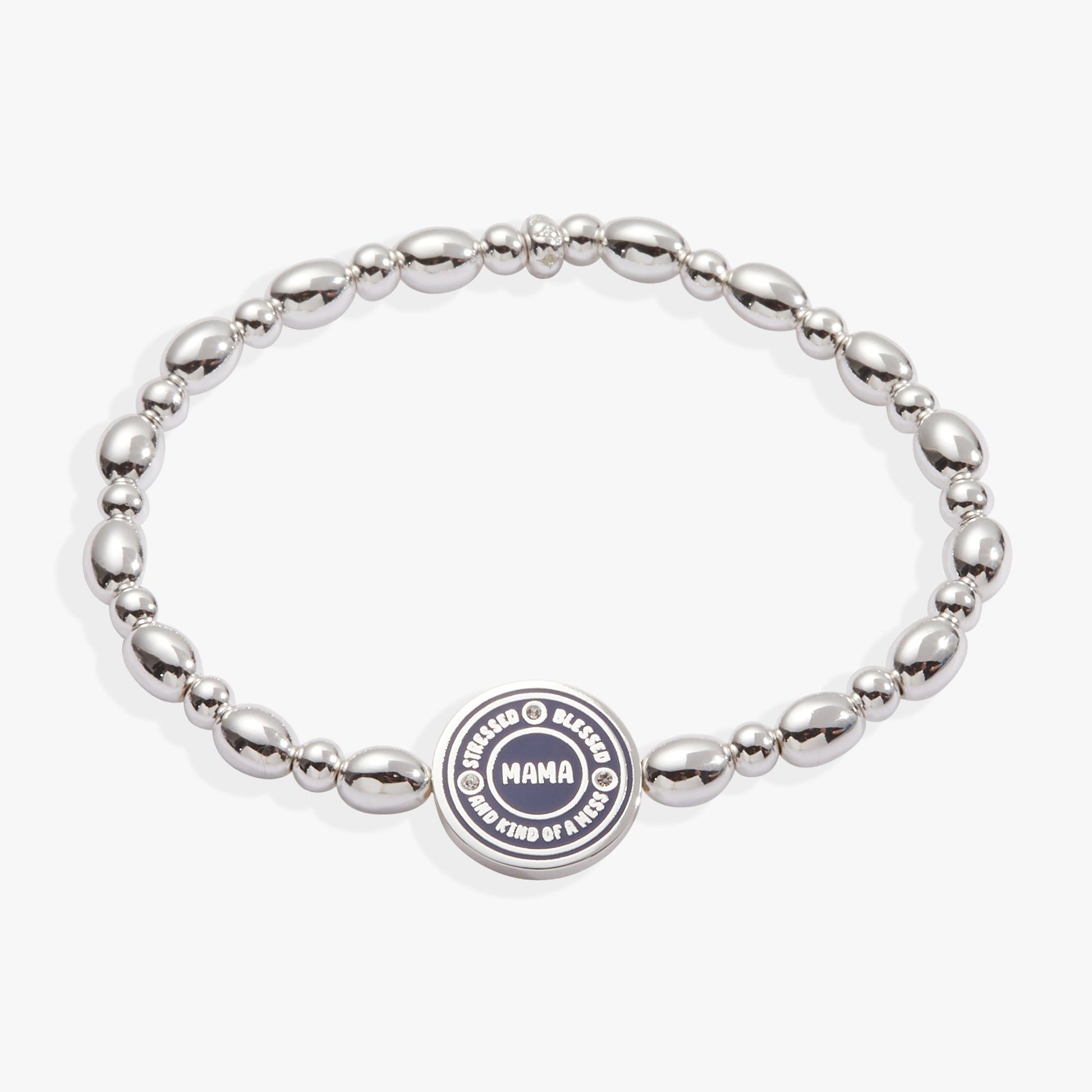 “Mama — Stressed, Blessed and Kind of a Mess” Stretch Bracelet ALEX AND ANI