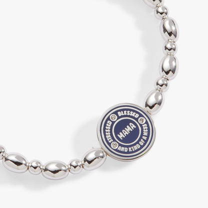 “Mama — Stressed, Blessed and Kind of a Mess” Stretch Bracelet ALEX AND ANI