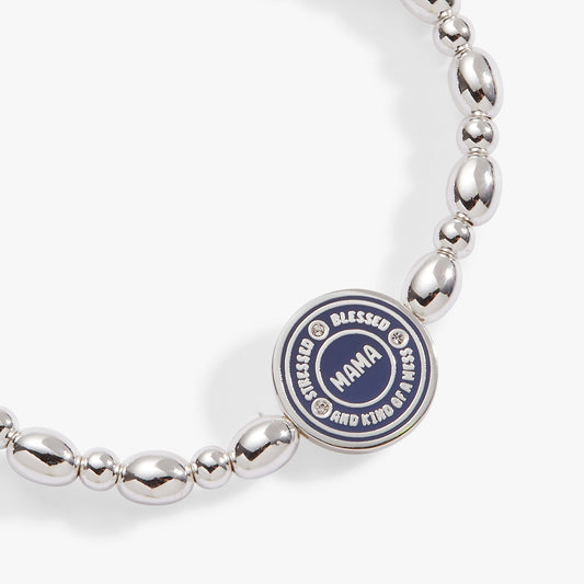 “Mama — Stressed, Blessed and Kind of a Mess” Stretch Bracelet ALEX AND ANI