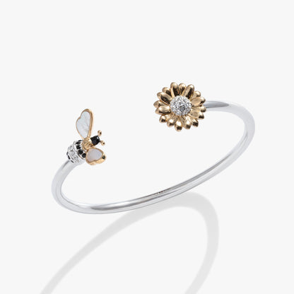 Sunflower & Bee Flex Cuff ALEX AND ANI
