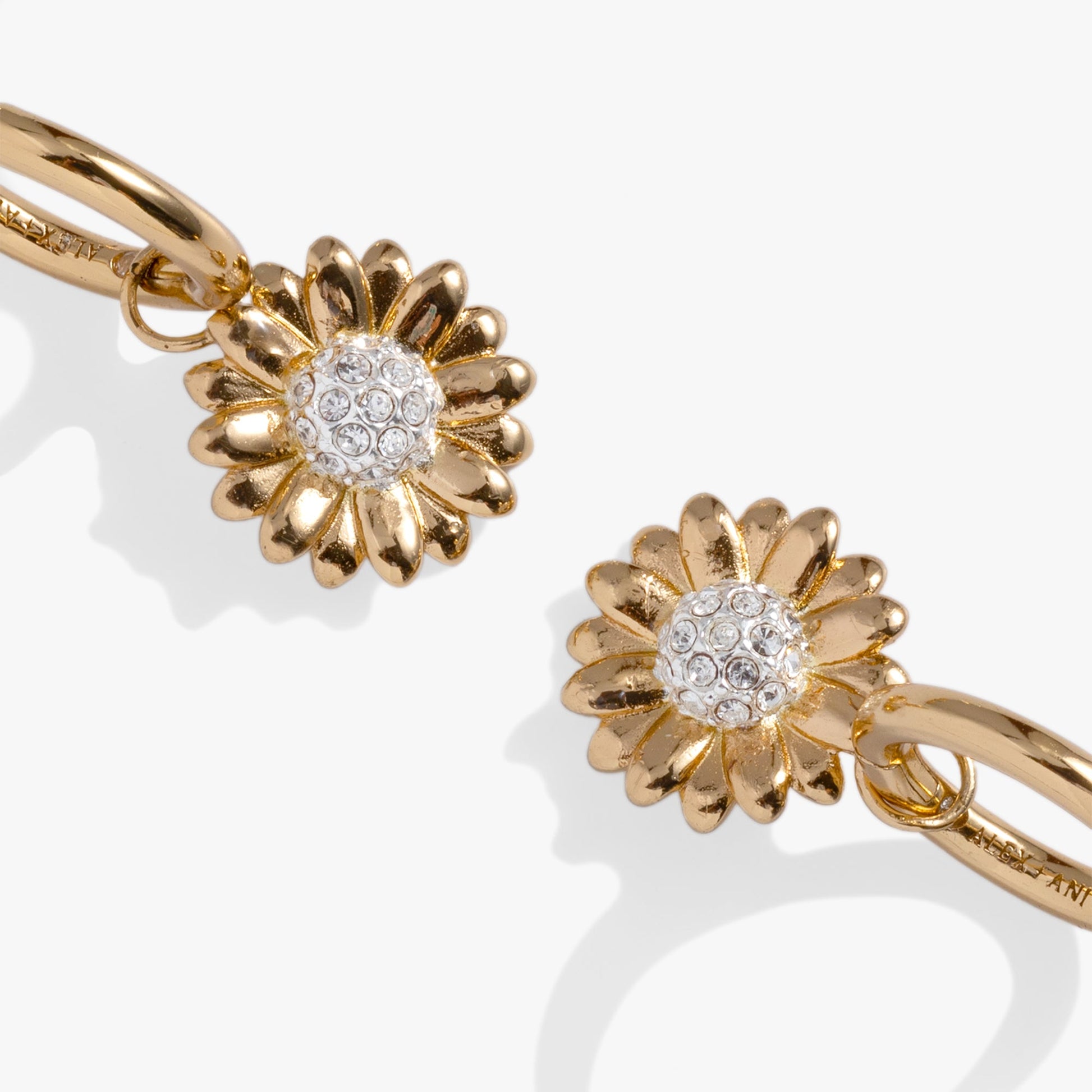 Sunflower Huggie Hoop Earrings ALEX AND ANI