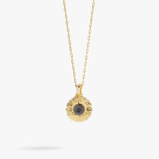 Sunflower 'Choose Happiness' Mantra Necklace ALEX AND ANI
