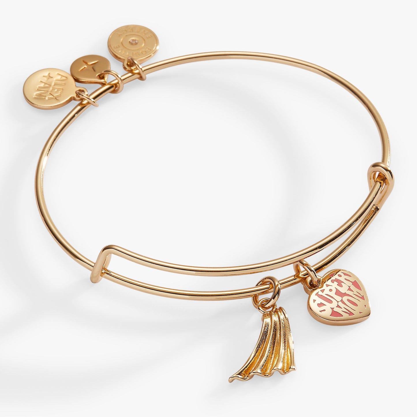 'Super Mom' Heart and Cape Charm Bangle ALEX AND ANI