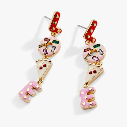 Sweet Shop 'Love' Linear Drop Statement Earrings ALEX AND ANI