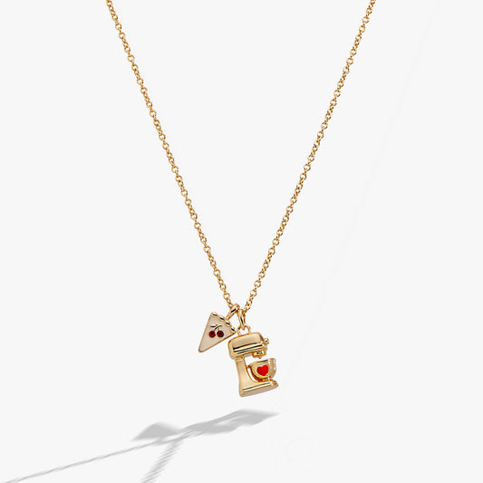 Sweet Shop Pie and Kitchen Mixer Charm Pendant Necklace ALEX AND ANI