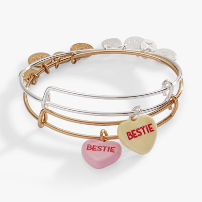 Sweethearts® 'Bestie' Charm Bangles Set of 2 ALEX AND ANI