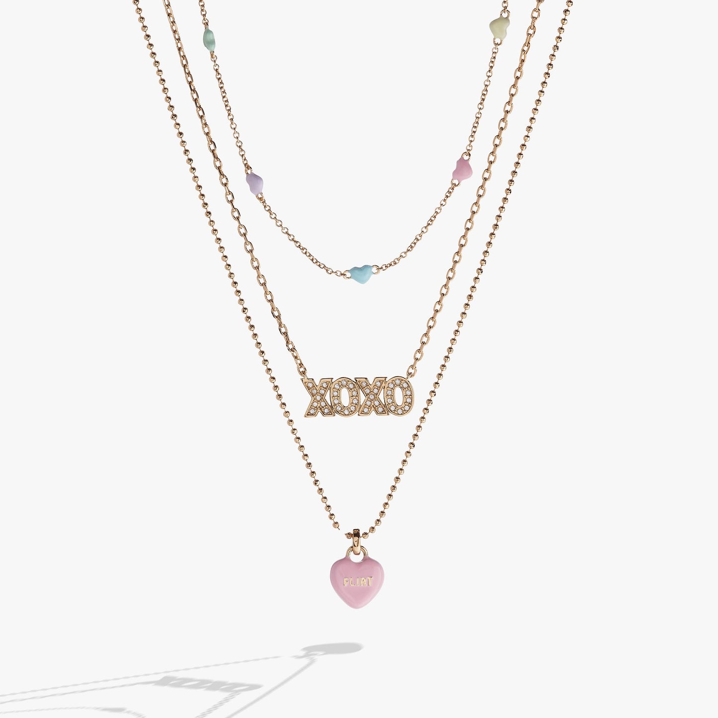 Sweethearts® Triple-Strand Charm Necklace ALEX AND ANI