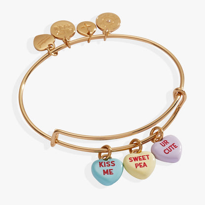 Sweethearts® Multi-Heart Charm Bangle ALEX AND ANI