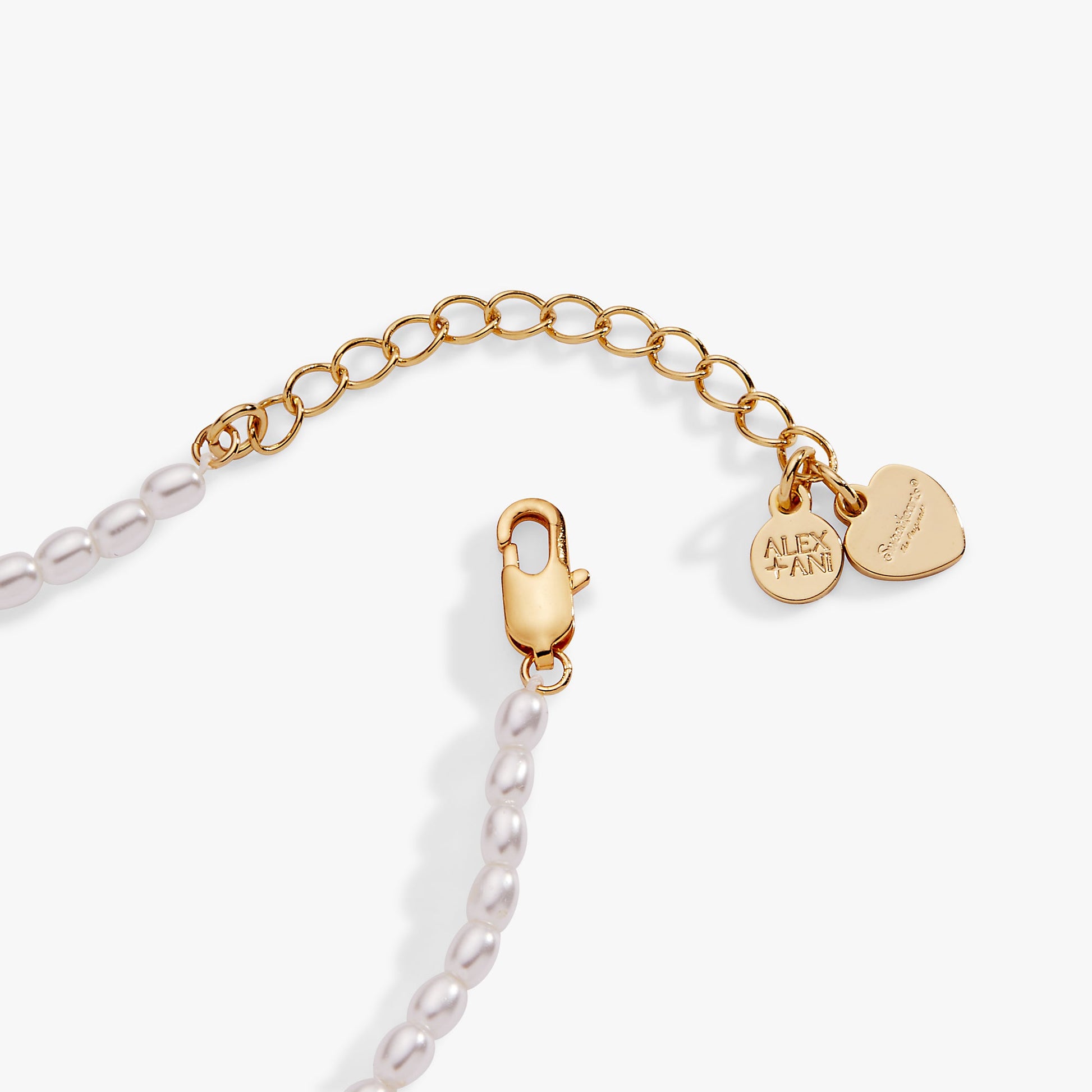 Sweethearts® ‘XOXO’ Heart Charm Beaded Pearl Bracelet ALEX AND ANI