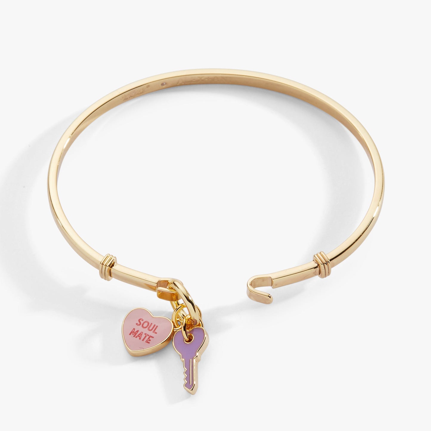 Sweethearts® ‘Soul Mate’ Heart & Key Tension Bangle ALEX AND ANI