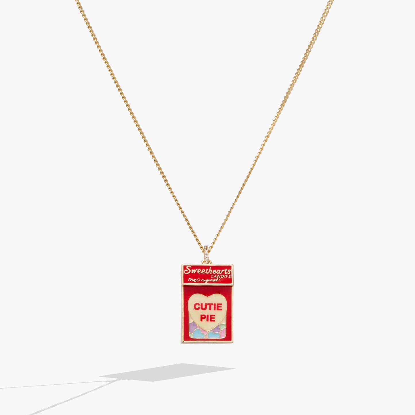Sweethearts® Box Locket And Heart Charm Necklace ALEX AND ANI