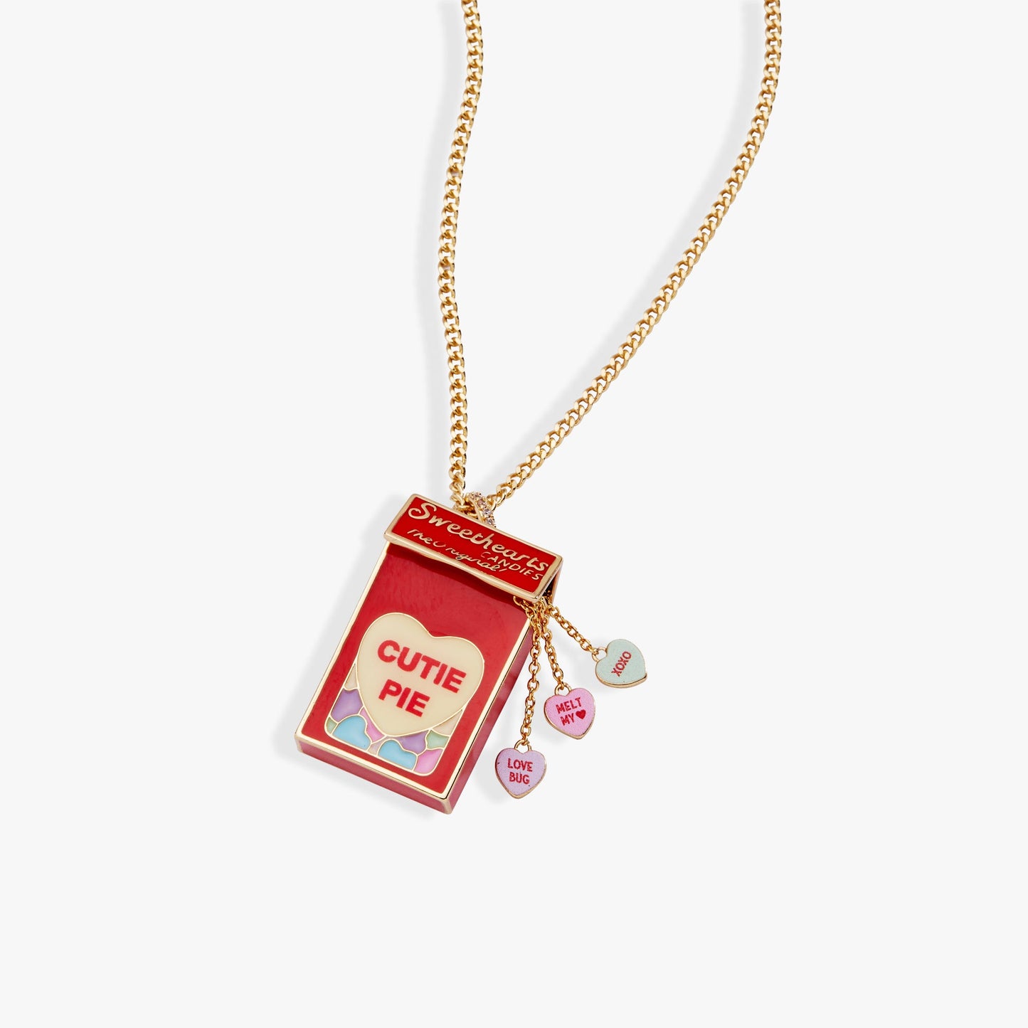 Sweethearts® Box Locket And Heart Charm Necklace ALEX AND ANI