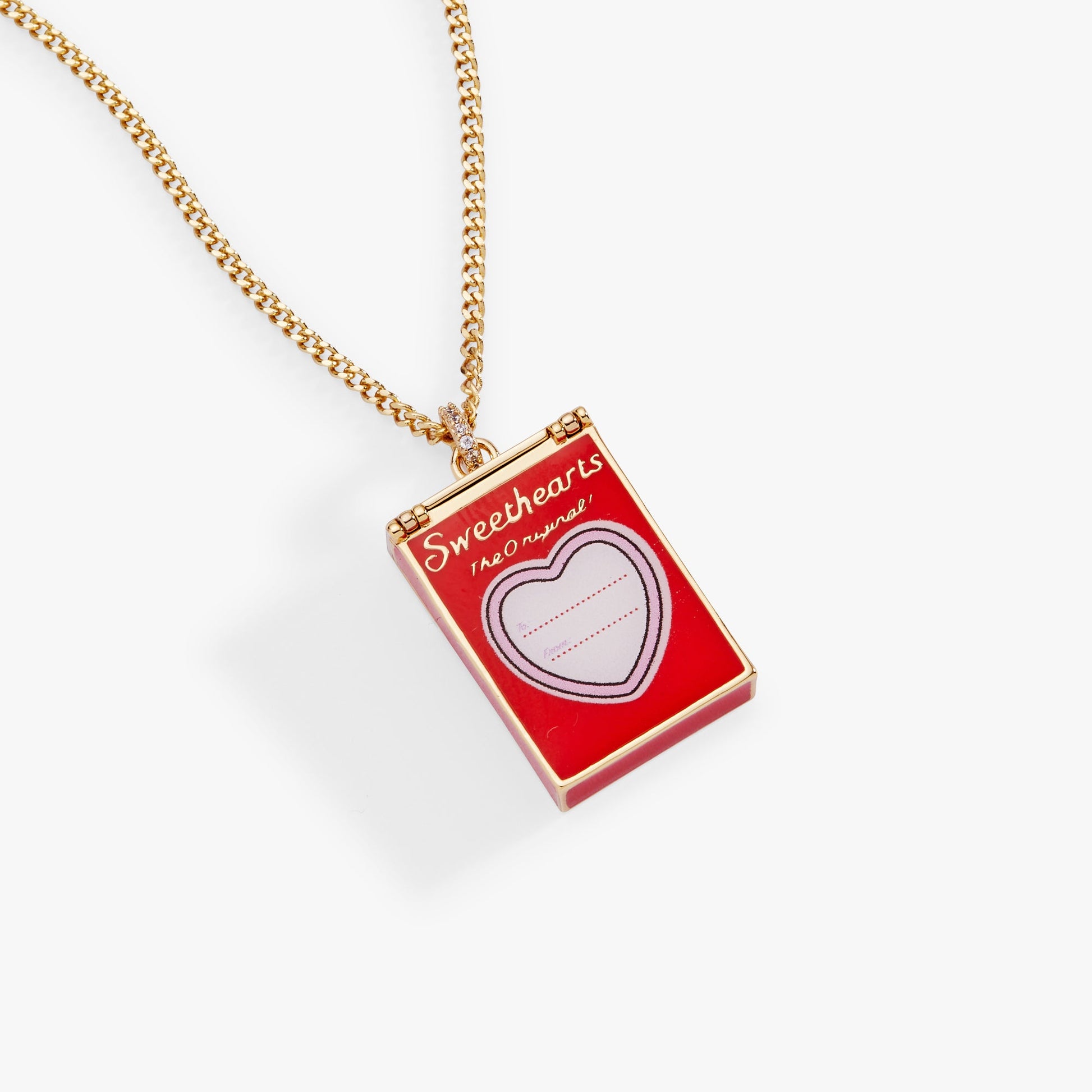 Sweethearts® Box Locket And Heart Charm Necklace ALEX AND ANI