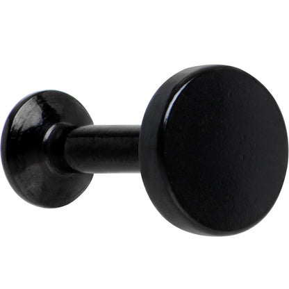 1/4 Black IP 4mm Circle Internal Thread Daith Cartilage Tragus BodyCandy