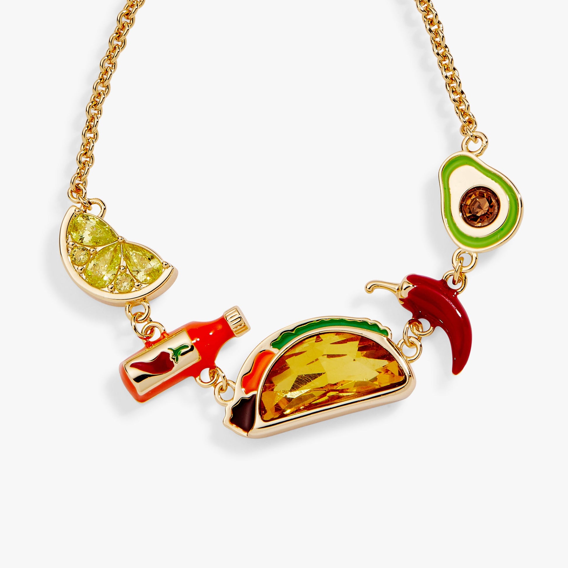 Taco Inline Charm Bracelet ALEX AND ANI