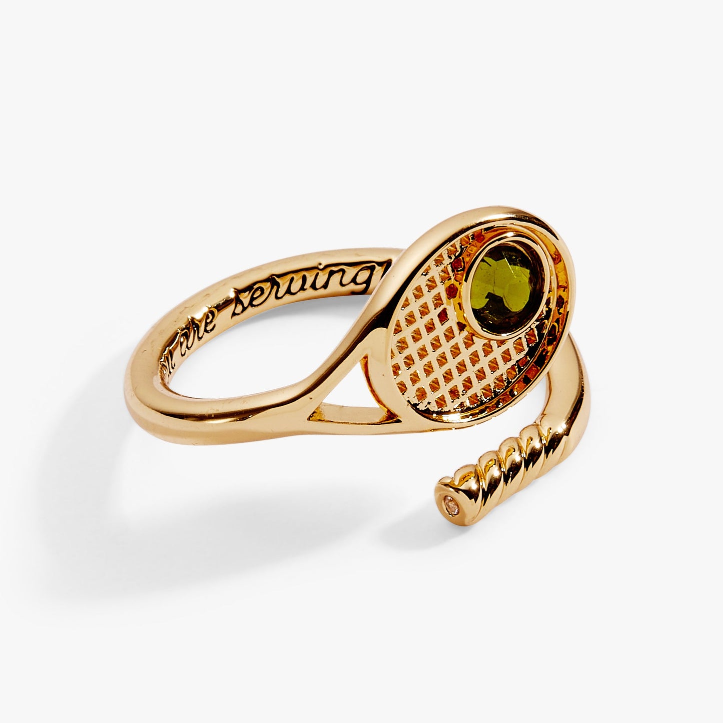 Tennis Racket 'You Are Serving' Wrap Ring ALEX AND ANI
