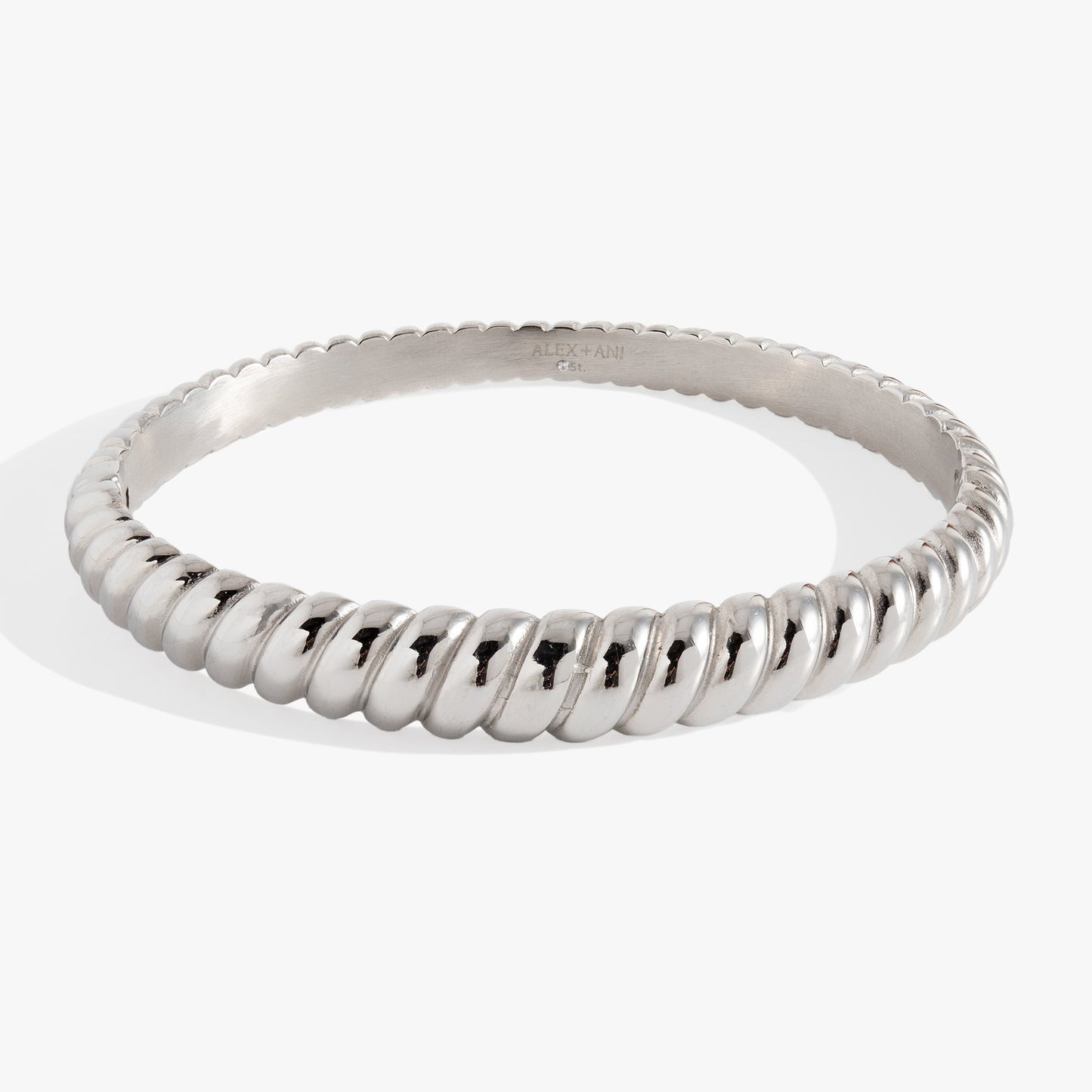 Stainless Steel Rope Textured Bangle ALEX AND ANI