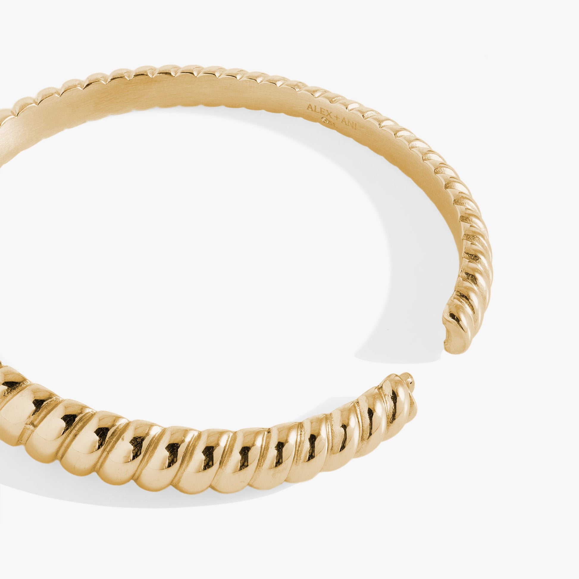 Stainless Steel Rope Textured Bangle ALEX AND ANI