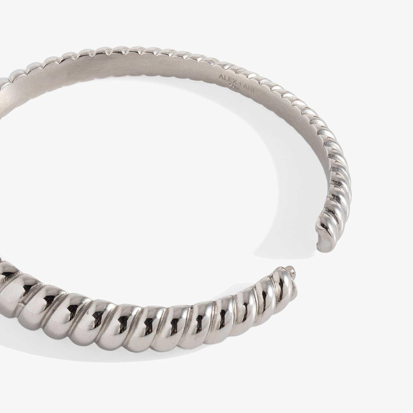 Stainless Steel Rope Textured Bangle ALEX AND ANI