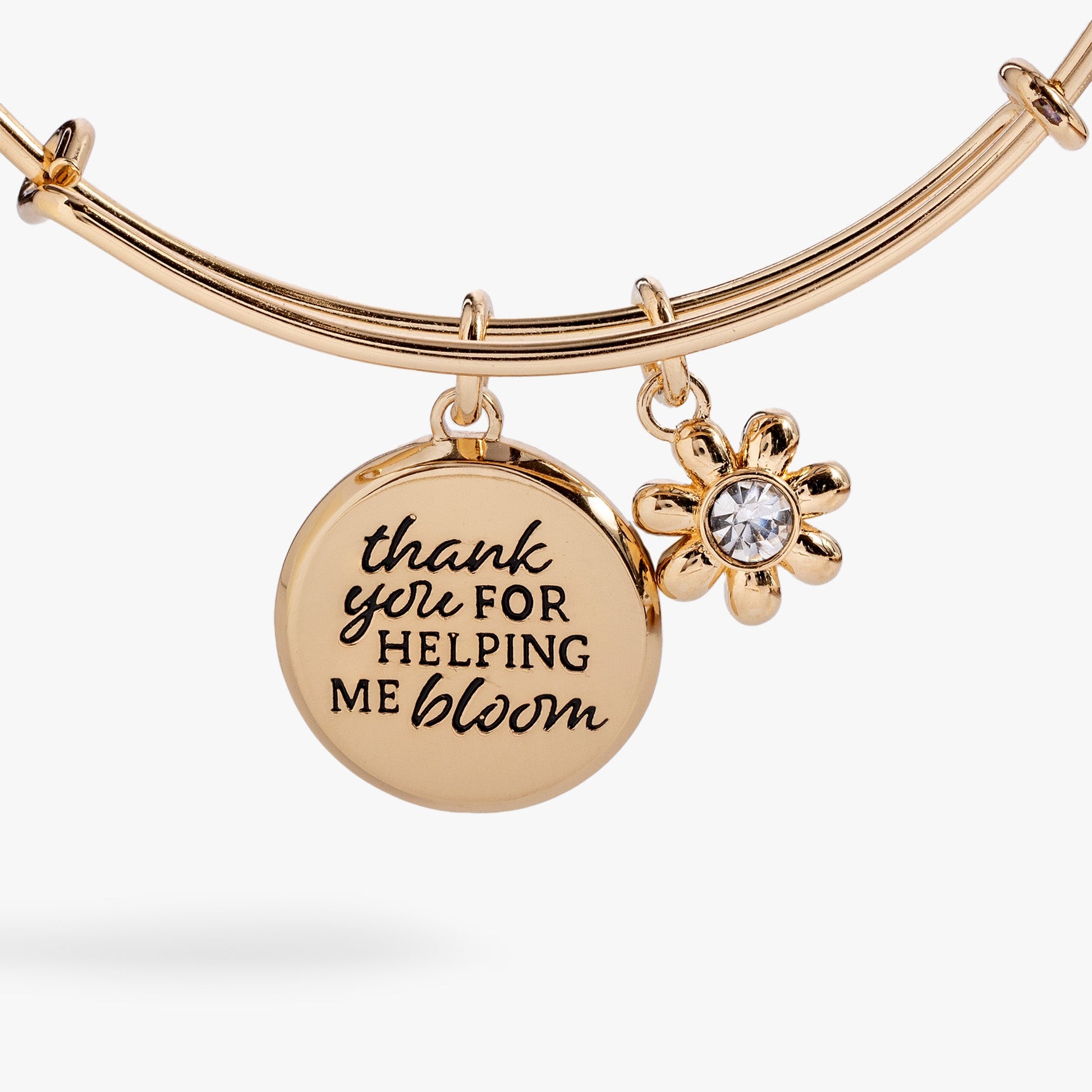 Thank You For Helping Me Bloom' Charm Bangle ALEX AND ANI