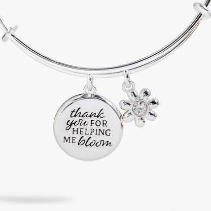 Thank You For Helping Me Bloom' Charm Bangle ALEX AND ANI