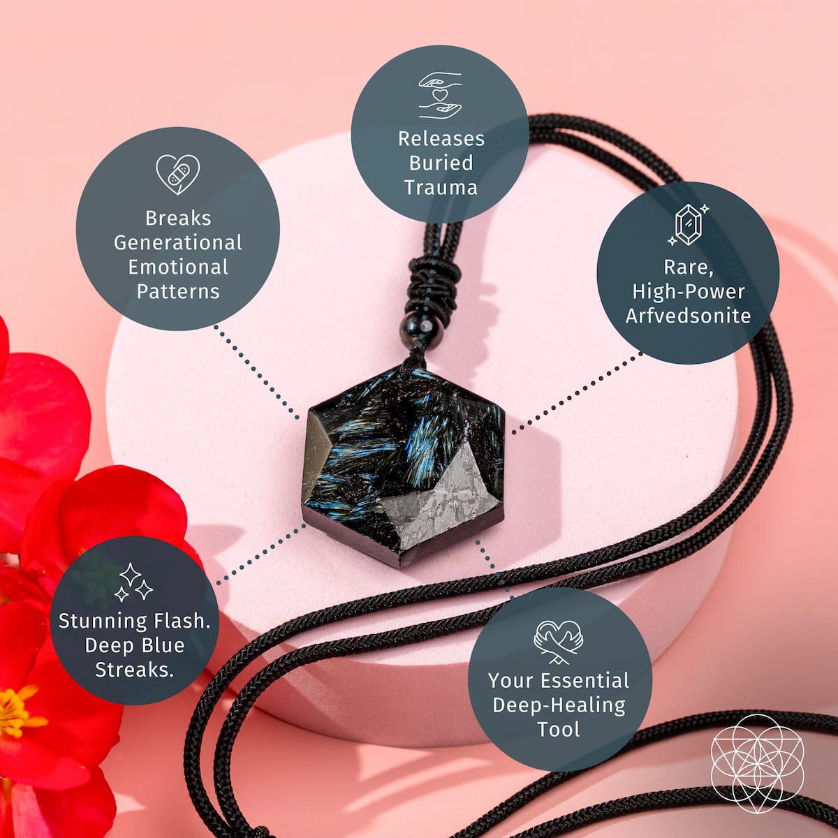 The Arfvedsonite Deep Healing Pendant Conscious Items