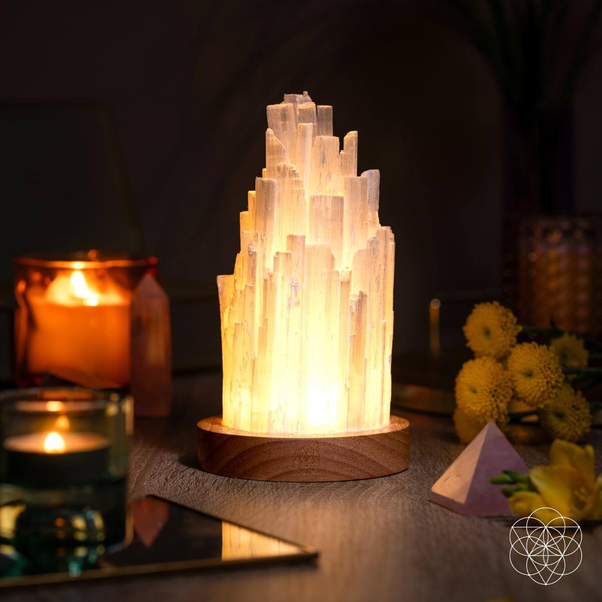 The Cleanse-All Selenite Lamp - 2 Pounds of Healing Power Conscious Items